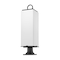 Z-Lite Sana 3 Light Outdoor Pier Mounted Fixture, Black & White Opal 593PHBR-533PM-BK - alternate 5